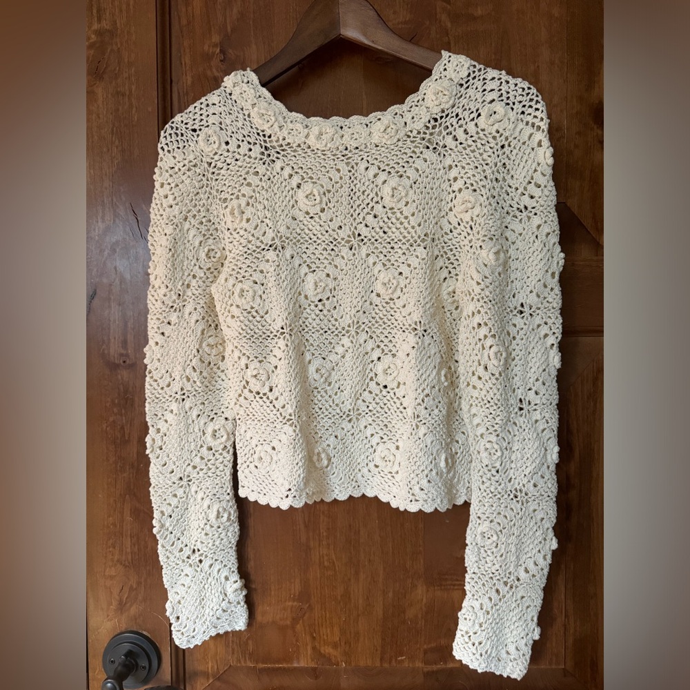 NEW Doen Ottoline crochet cardiga - Picture 5 of 6